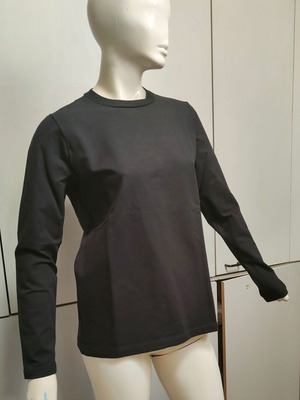 Пуловер Palatino памучен унисекс medium/small, нов, черен