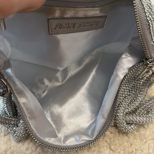 Silver handbag like new