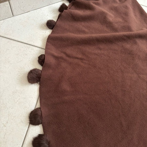 Women's brown cape used for autumn and winter