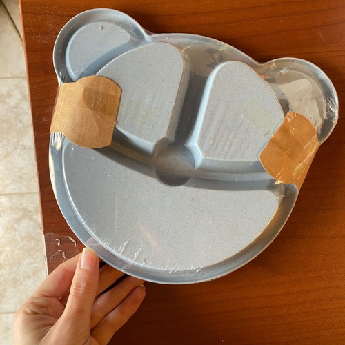 Food plate with fork and spoon new