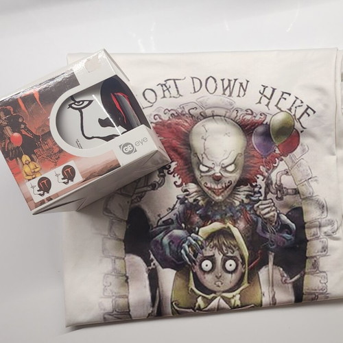 Pennywise IT tshirt unisex used with new mug set