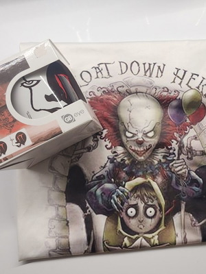 Pennywise IT tshirt unisex used with new mug set