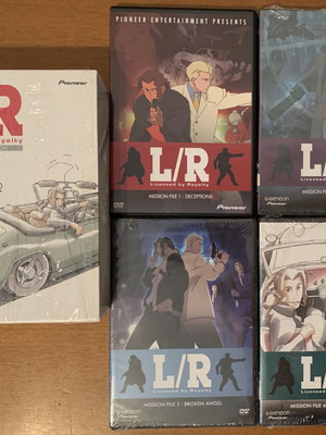 L/R Licensed by Royalty DVD collectors box set new, complete anime manga series