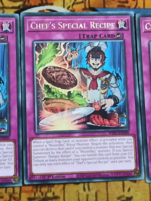 Chef's Special Recipe Yugioh cards like new, set