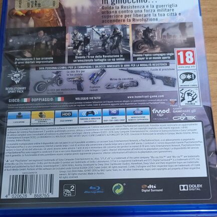 Homefront The Revolution PS4 game, European version