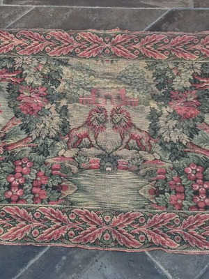 Винтидж стенен гоблен 'Лов в гората' жакард 70x150 см