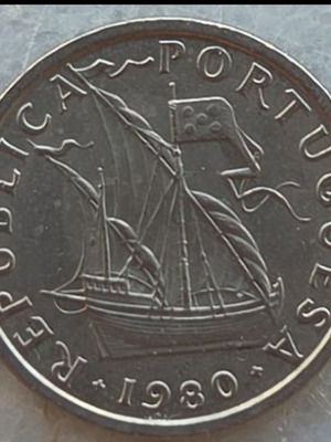 5 Escudos 1980 Portugal coin