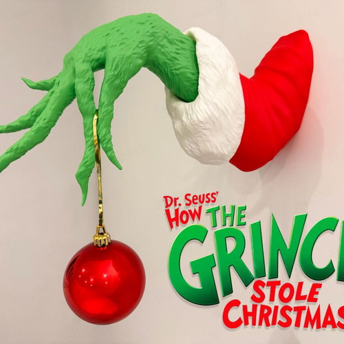 The Grinch wall mount decoration new, 31cm height