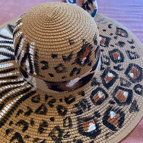 Hand-painted hat new, size 57