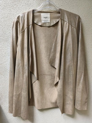 Metallic blazer Mango size Small like new, beige champagne