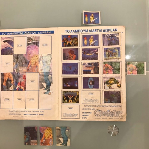 The Thundercats Stickers Used, Set of 17 by ΟΛΥΜΠΙΑΔΑ