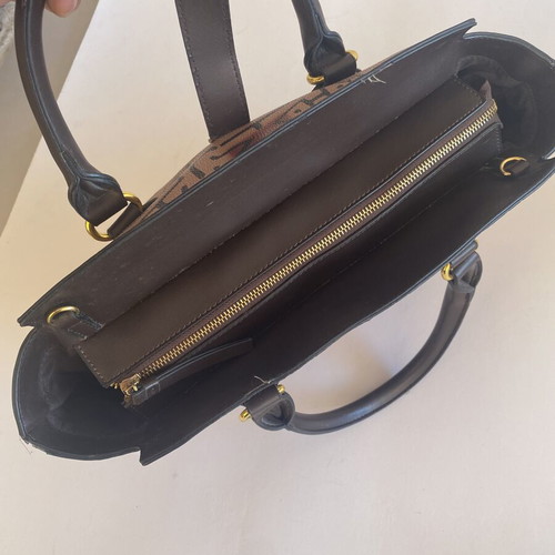 KEM women's handbag used, black and brown