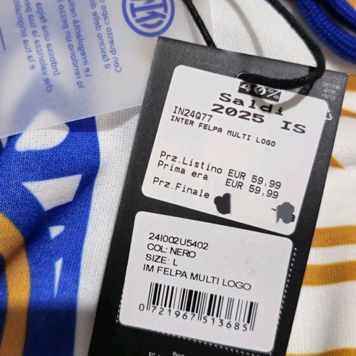 Inter hoodie new authentic