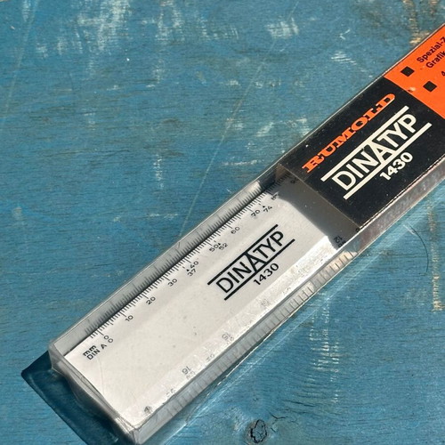Rumold DINATYP 1430 Vintage Drawing Scale Ruler with Case like new