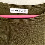  Zara Basic μπλούζες 2τμχ χακί-μπέζ