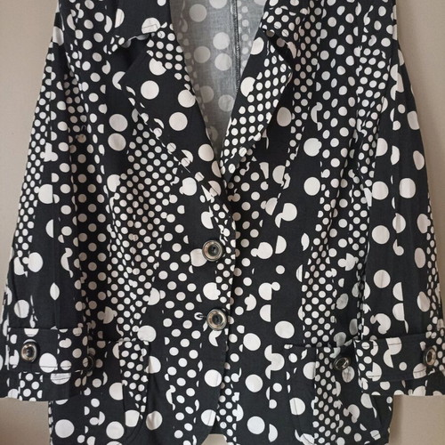 Saint Clair polka dot jacket used, size L