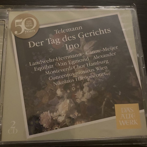 Georg Philipp Telemann Der Tag Des Gerichts Ino CD used, classical