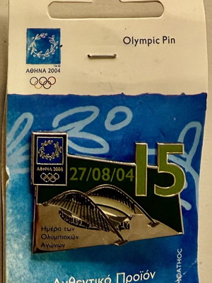Olympic Pin 15th Day (27/08/04) OAKA Limited Edition mint condition