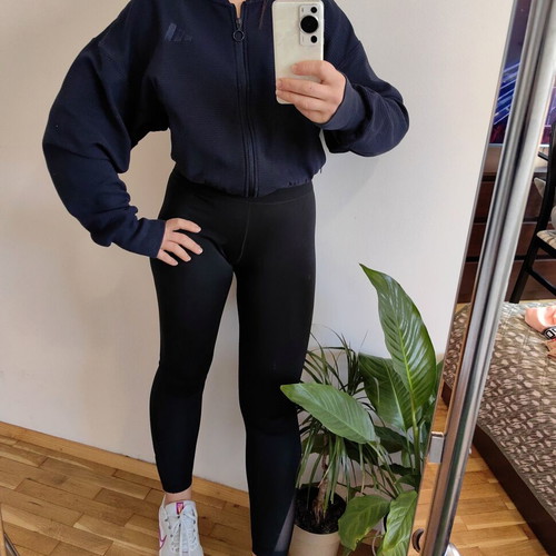 Nike black sports leggings, high waist, elastic fabric