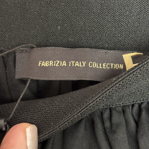 Long black skirt Fabrizia Italy new, 100% cotton, elastic waist