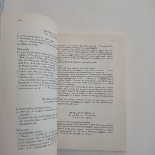 Bollettino Notiziario Faculty of Letters and Philosophy like new, University of Padova