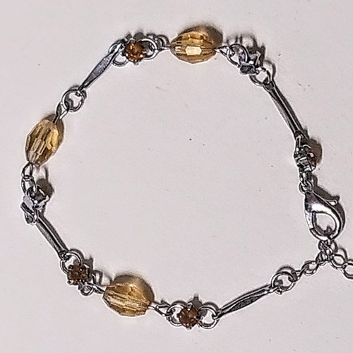 Steel bracelet new with crystals