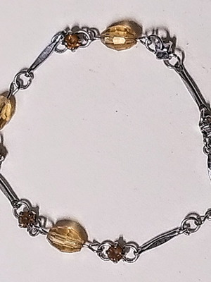 Steel bracelet new with crystals