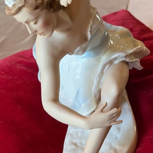 Φιγούρα μπαλαρίνας vintage Rosenthal μεταχειρισμένη, σχεδιασμένη από Lore Friedrich-Gronau 1930s