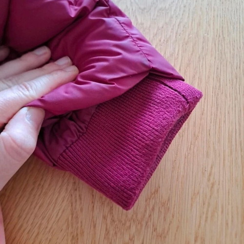 District75 women's jacket used, burgundy, size M with removable hood