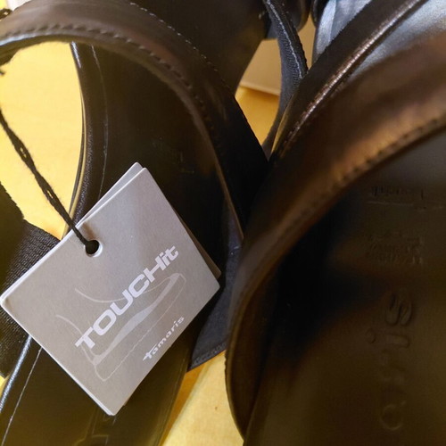 Tamaris Leather Mules size 38 new, black