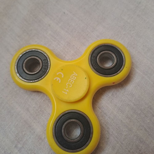 Spinner used, bright yellow color