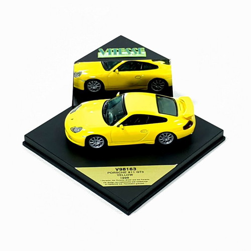Porsche 996 911 C2 3.6 GT3 1998 Yellow Diecast Model New