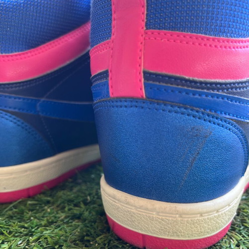 Nike Force sneakers blue with fuchsia details size 38.5 like new