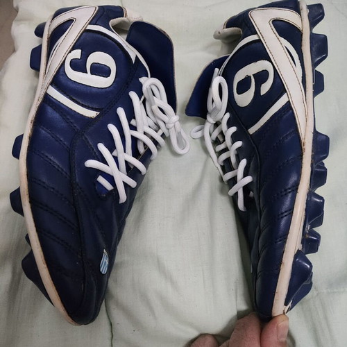 Vintage football boots size 43 with Greece national emblem used