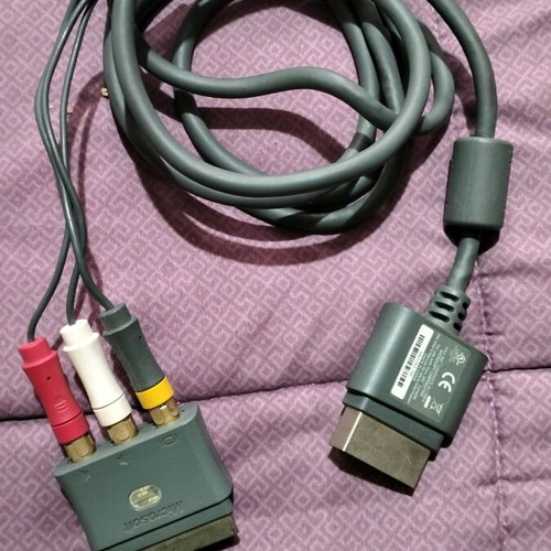 Xbox 360 connection cable used with RCA and SCART
