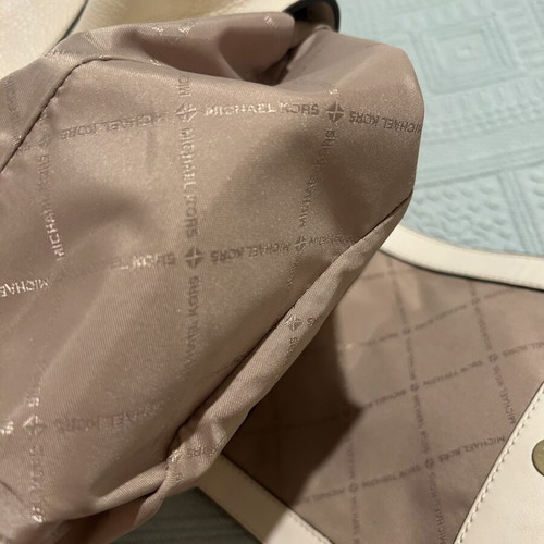 Michael Kors leather backpack, beige