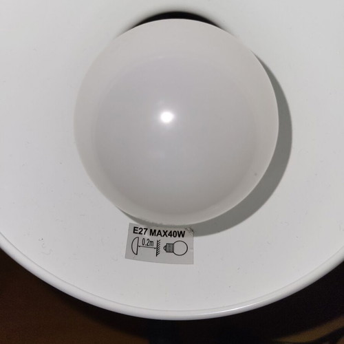Desk lamp used white with flexible arm E27 MAX40W
