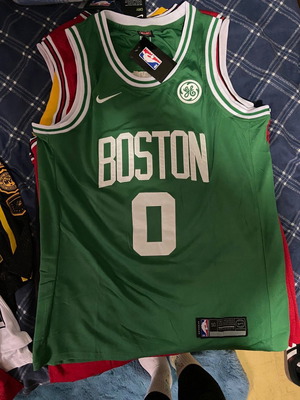 Jason Tatum Celtics NBA Jersey green Large new