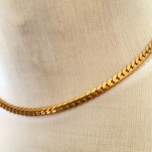 Αλυσίδα Unisex από stainless steel χρυσαφί, καινούργια