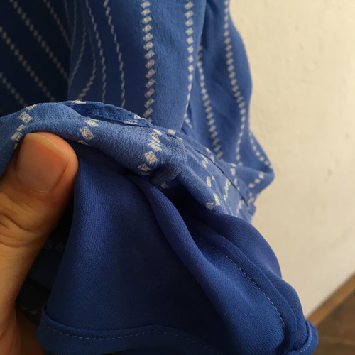 Massimo Dutti silk tunic dress, M, blue