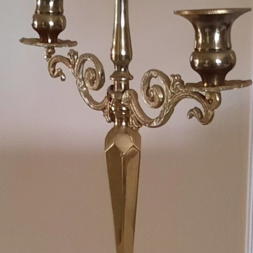 Bronze 3-Holder Candlestick used