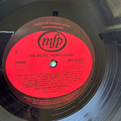 Big TV Themes LP by Geoff Love and His Orchestra used, pop