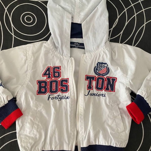 S&J Sweet Junior boy's jacket 24 months used, warm with hood Boston