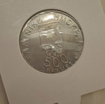 Greek commemorative 500 drachma coin sets, new, Athens 2004