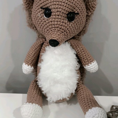 Handmade crocheted hedgehog custom made