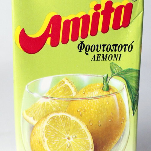 Amita Vintage 1996 Empty Lemon Juice Box