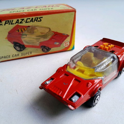 Pilaz Space Car metal die cast toy car new from 70s