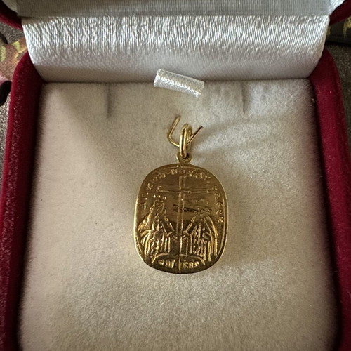 Konstantinato 14k gold pendant new, 2.56 grams