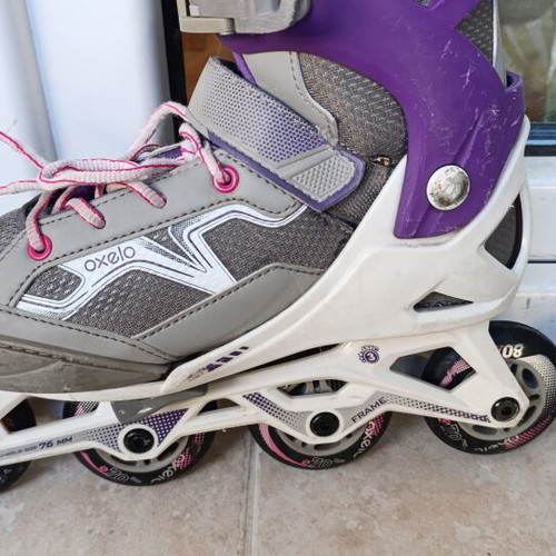 Rollers Oxello used, purple color, sizes 35 to 38