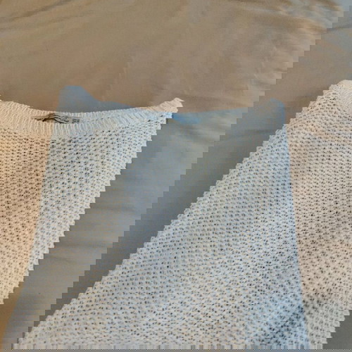 Zara Knit πουλόβερ μεταχειρισμένο, ανοιξιάτικο, μανίκια 3/4, μπεζ, μέγεθος M